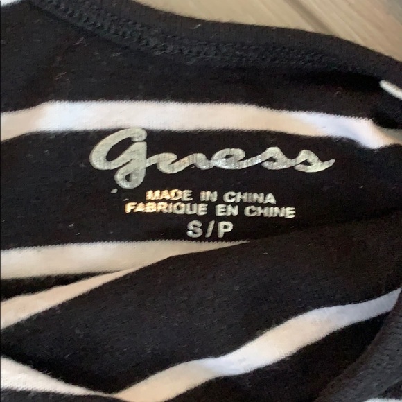 Guess black and white striped tank top - Picture 3 of 5